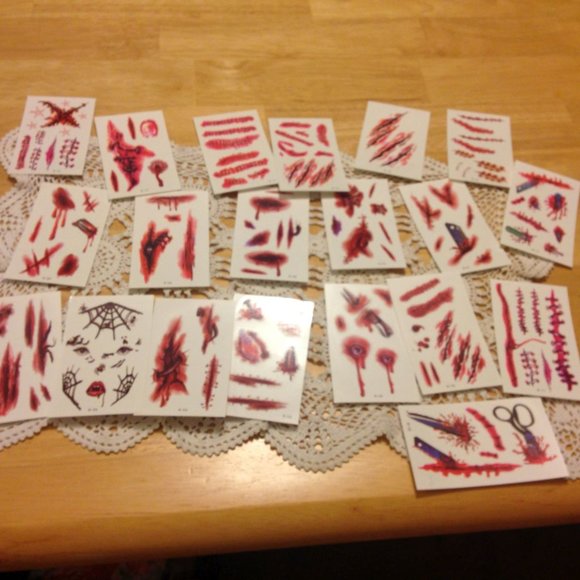 Halloween Tattoos Other - Two new packs of Halloween temporary tattoos